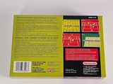 the back cover of a book with a tennis court on it