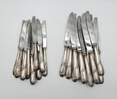 Coffret De 6 Fourchettes à Dessert Métal Doré - Neuf