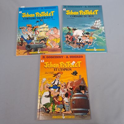 trois livres pour enfants racontant les aventures de Tintin et du pirate