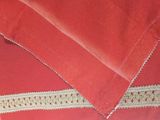 a close up of a piece of cloth on a table