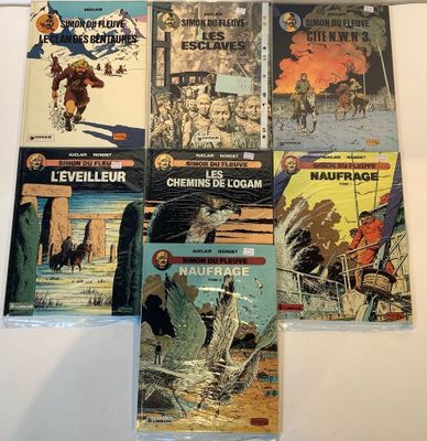 six books of western comics on display on a white surface