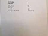 a close up of a receipt sitting on top of a table
