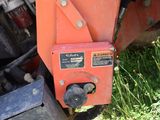 a close up view of a tractor ' s front end