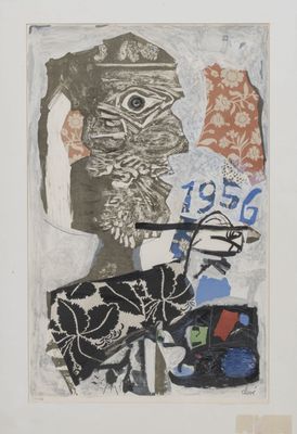une image d'un tableau représentant un homme avec un chapeau sur la tête