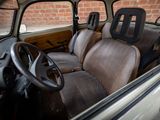 a car that has a steering wheel and a seat in it