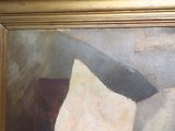 a picture of a painting of a man with a knife in his hand