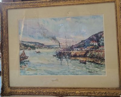 a picture of a painting hanging on a wall
