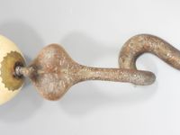 PAIRE D'APPLIQUES murales à une lumière en bronze émaillé po… (photo 6)