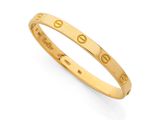 Bracelet « Love » rigide Cartier en or jaune 18 carats