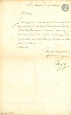 an old document with writing on it sitting on top of a table
