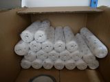 many rolls of toilet paper in a cardboard box