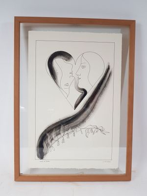 Camille CLAUS (1920-2005) - "Carte du Tendre", 2001 - Dessin…