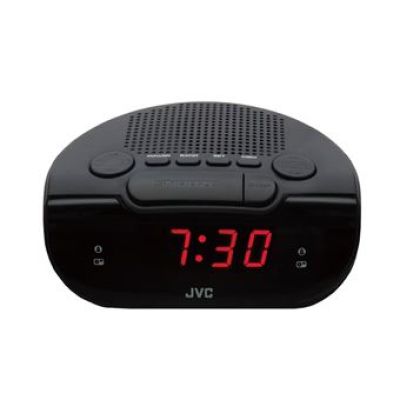an alarm clock with a red display on the front of it