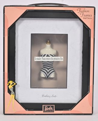 une image représentant un cadre contenant la photo d'une femme en maillot de bain