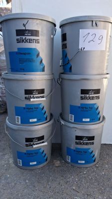 Lot de 6 seaux de peinture de façade de la marque Sikkens,Di…