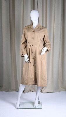 SAINT LAURENT Rive Gauche Trenchcoat en gabardine de coton b…
