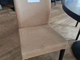 a chair that has a number on the back of it