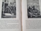 two pages of an old book with pictures of people on them