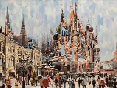 Serge MENDJISKY (1929-2017). Place rouge.