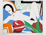 une image d'une peinture représentant une femme allongée sur un lit