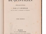 an old book with a black and white image of the title of a book