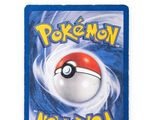 a close up of a pokemon card on a white background