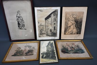 Lot de six gravures : Gérald (2)