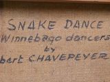 a message written on a burlock bag that says snake dance