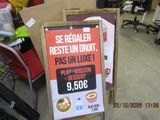 a sign for a restaurant that has a price tag on it