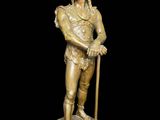 an image of a statue of a man with a spear in his hand