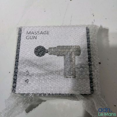 a package of massage gun wrapped in bubble wrap
