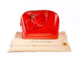 Sac Speedy Louis Vuitton rouge à motif Monogram