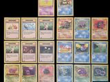 Les cartes Pokémon sont alignées et prêtes à être jouées.