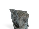 an image of a sculpture of a rock on a white background