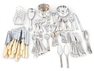 Lot comprenant une suite de 8 petites cuillères en argent ho… - Photo 1