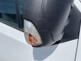 a close up of a side view mirror on a car