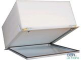 an open white box sitting on top of a white surface