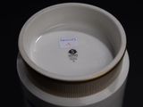 a close up of a white container with a label on it