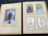 an old photo of a man in uniform in a book