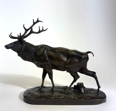 Alfred JACQUEMART (1824-1896) Cerf - Photo 1