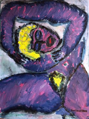 DURIAUD Christian (1944) Danseuse violette