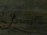 an image of a close up of a painting with writing on it