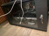 an image of a black computer case with wires coming out of it