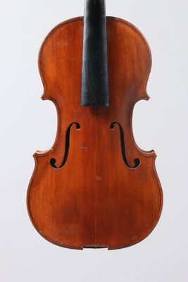 an old violin with a bow on a white background