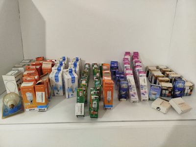 many different types of food on the counter