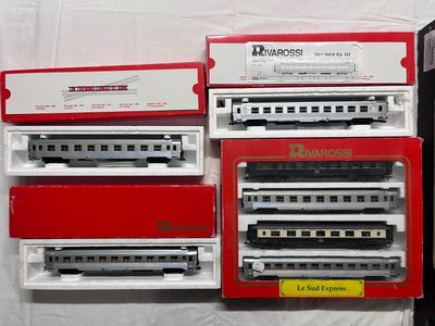 HO – RIVAROSSI – Lot de 7 wagons Sud Express dont coffret «  Le Sud Ex - Photo 1