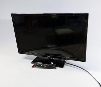 une photo d'un téléviseur à écran plat posé sur une table