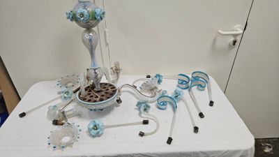a table that has a bunch of items on it