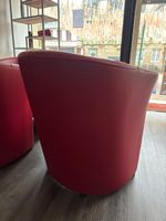 Quatre fauteuils rouge en skaï (photo 2)