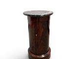an image of a side table with a marble top